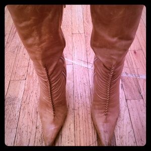 Steve Madden tan leather boots